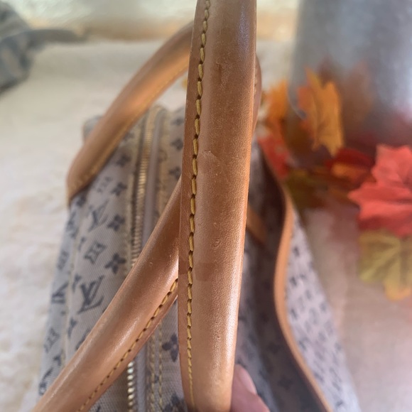 Auth Louis Vuitton Josephine Blue Mini Lin - Picture 9 of 13